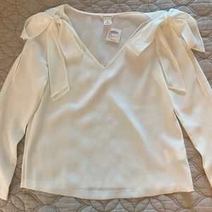NWT | Club Monaco | Poul Blouse — White | Size Small